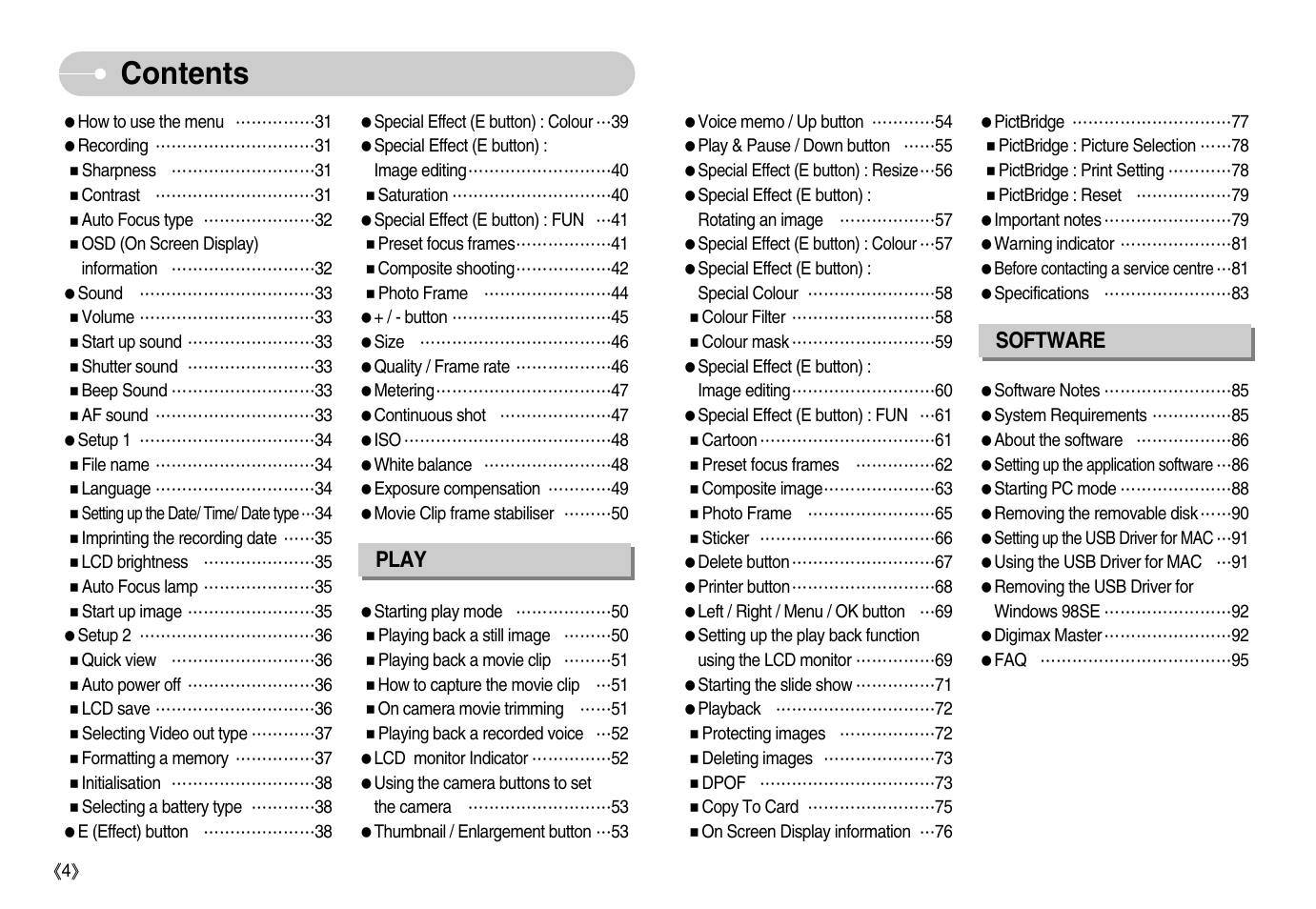 Samsung EC-S1050BDA-AS User Manual | Page 5 / 102