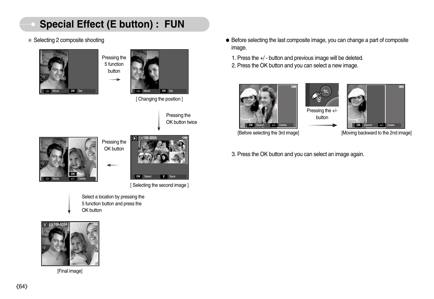 Special effect (e button) : fun | Samsung EC-S1050BDA-AS User Manual | Page 65 / 102