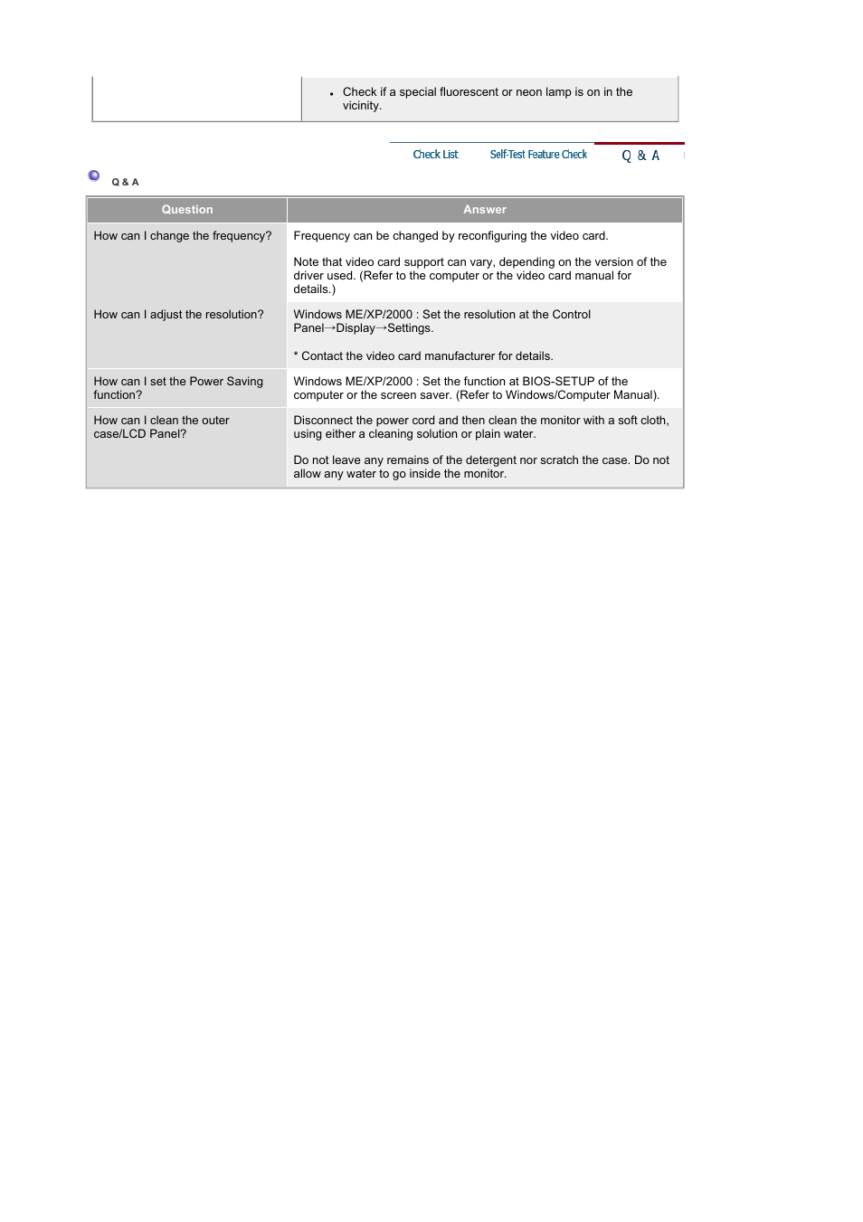 Q & a | Samsung LS19RTUSSZ-XAZ User Manual | Page 43 / 56