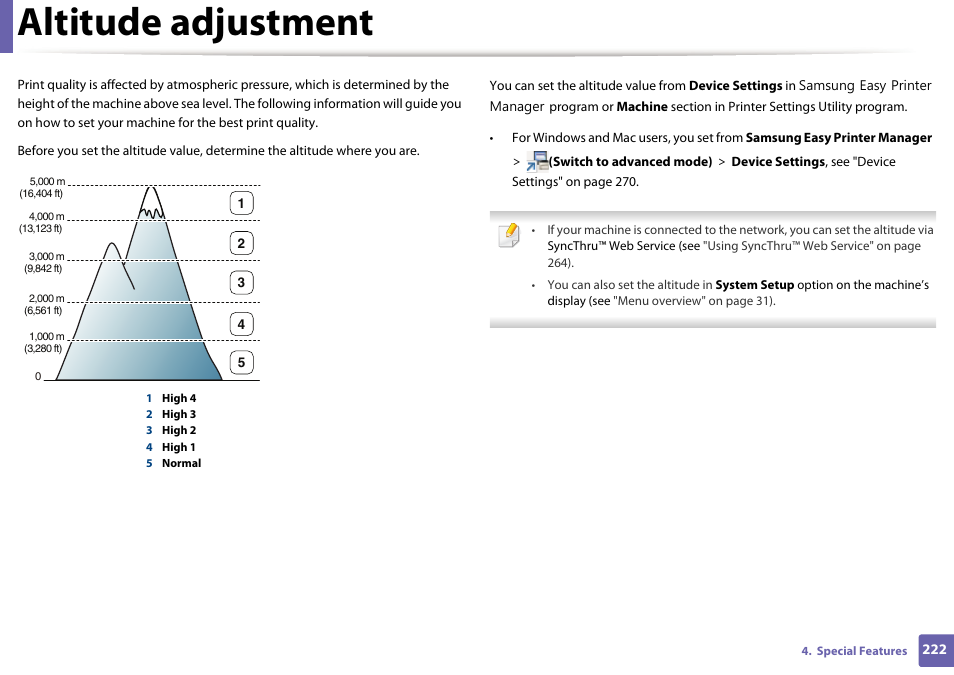 Altitude adjustment | Samsung SL-M2875FD-XAA User Manual | Page 222 / 324