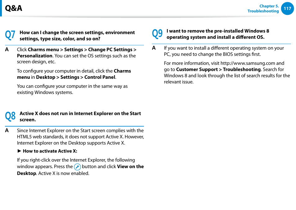 Samsung NP540U4E-K01US User Manual | Page 118 / 147