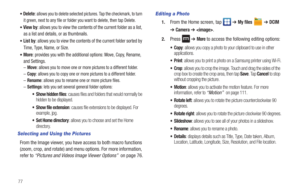 Samsung SGH-I927ZKAATT User Manual | Page 82 / 197