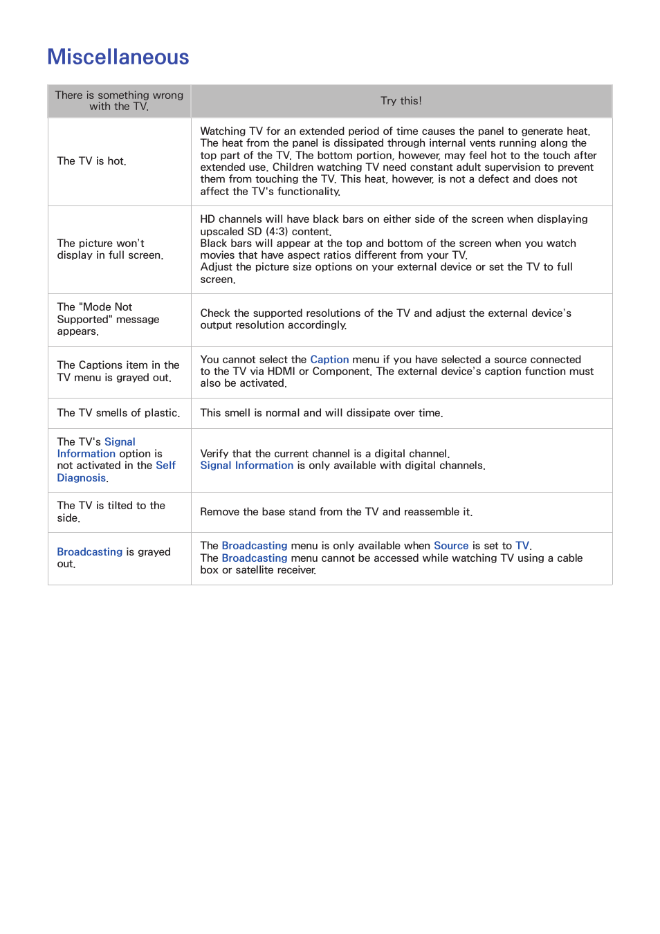 Miscellaneous | Samsung UN60F6350AFXZA User Manual | Page 165 / 170