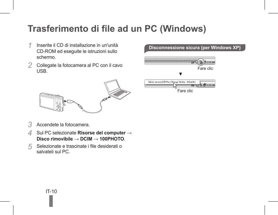 Trasferimento di file ad un pc (windows) | Samsung EC-PL90ZZBPAUS User Manual | Page 40 / 142