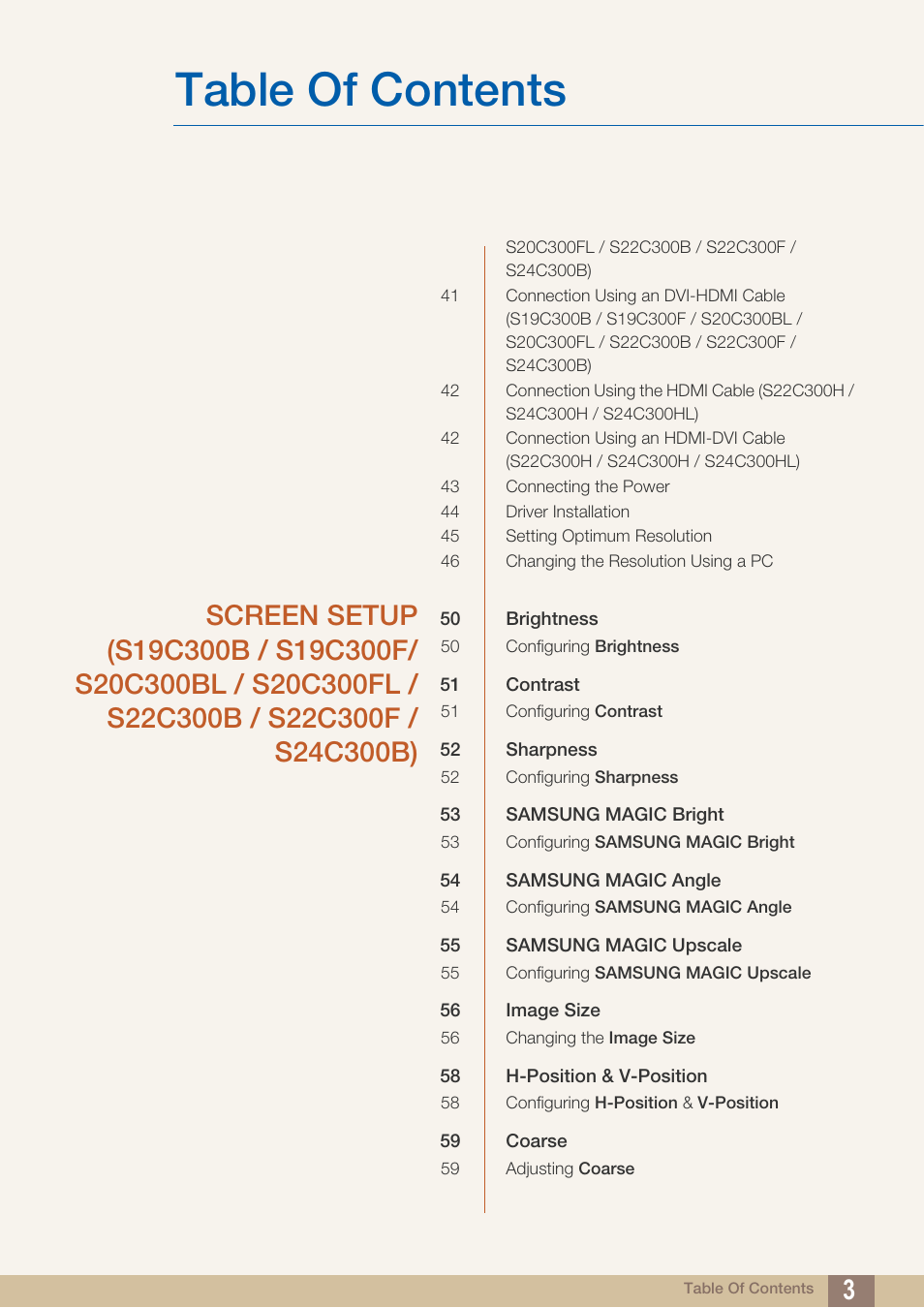 Samsung LS24C300HL-ZA User Manual | Page 3 / 159