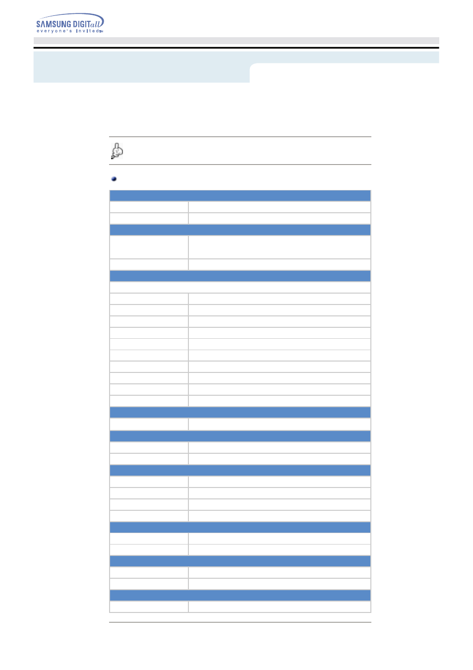 Specifications | Samsung SD-616EEPS User Manual | Page 20 / 20