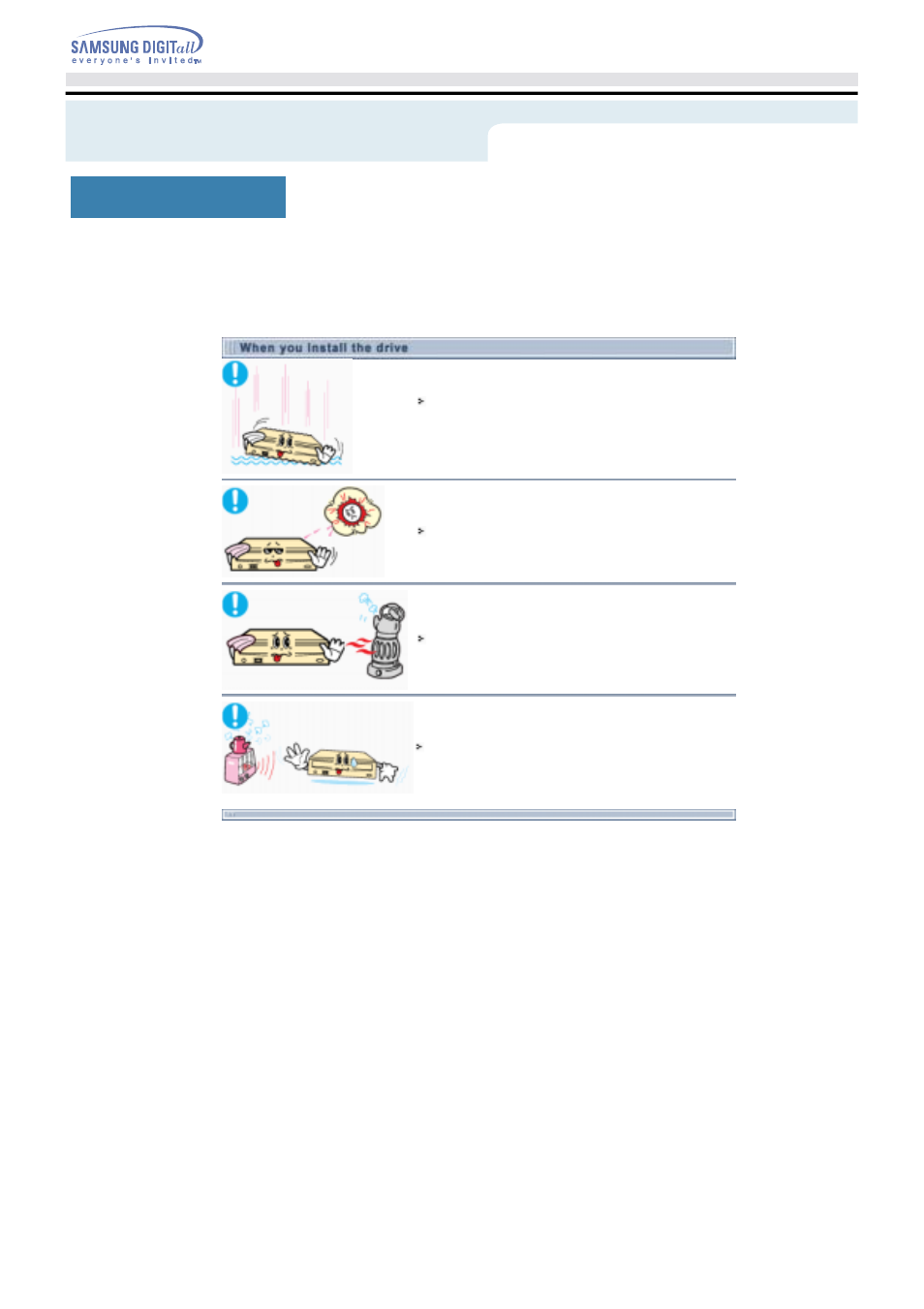 Installation, Safety precautions | Samsung SD-616EEPS User Manual | Page 4 / 20