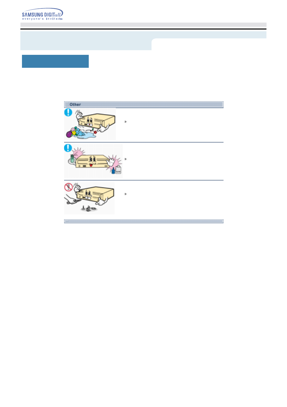 Other, Safety precautions | Samsung SD-616EEPS User Manual | Page 6 / 20
