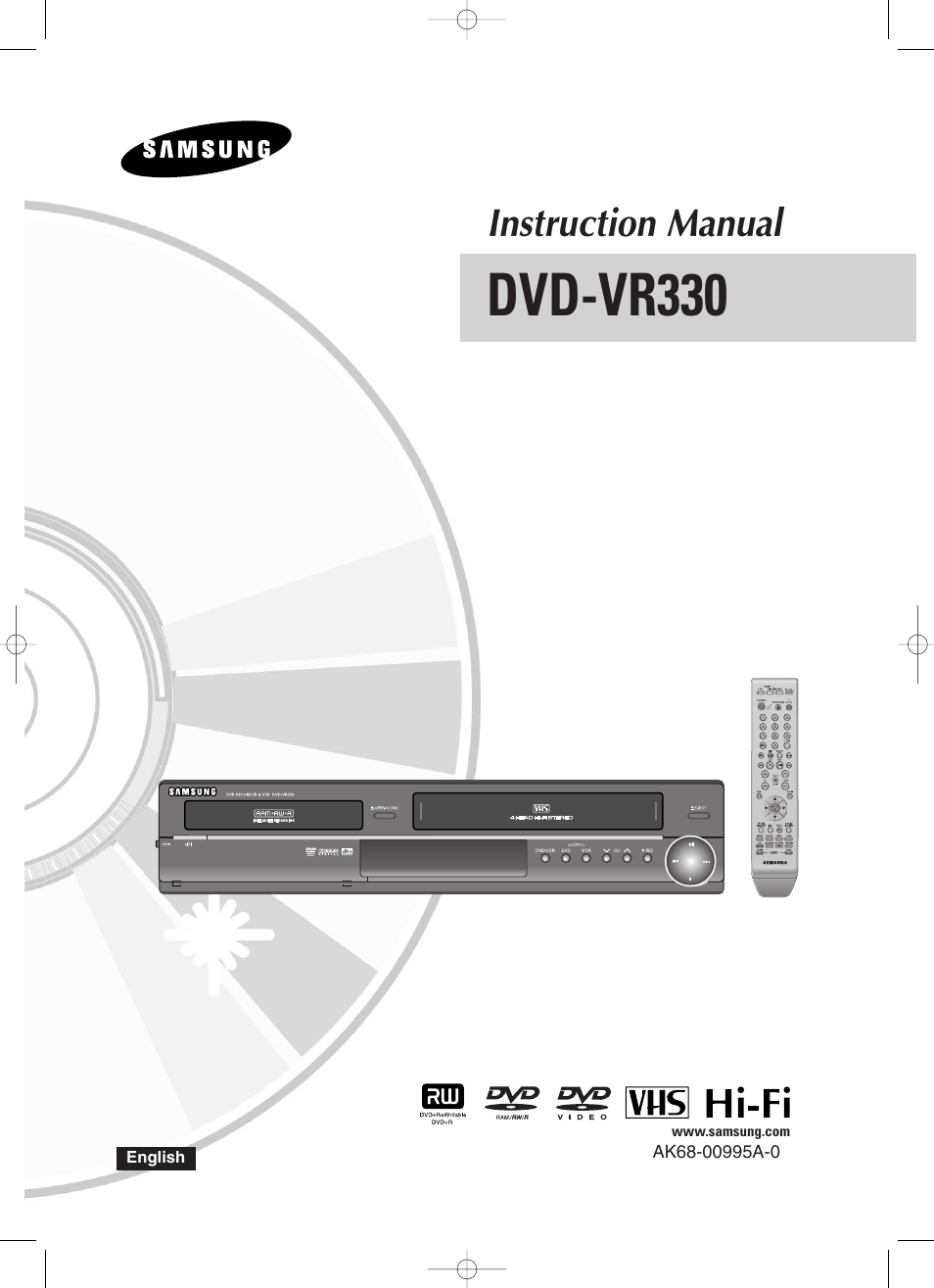 Samsung DVD-VR330-XAA User Manual | 99 pages