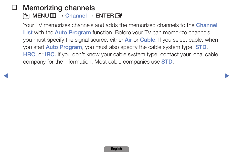 Memorizing channels | Samsung LN19D450G1DXZA User Manual | Page 19 / 200