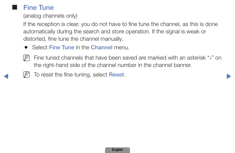 Fine tune | Samsung LN19D450G1DXZA User Manual | Page 24 / 200