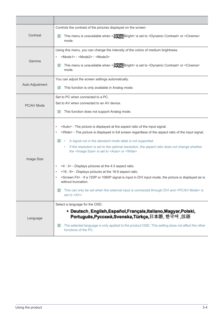 Samsung LS24B240KL-ZA User Manual | Page 23 / 38