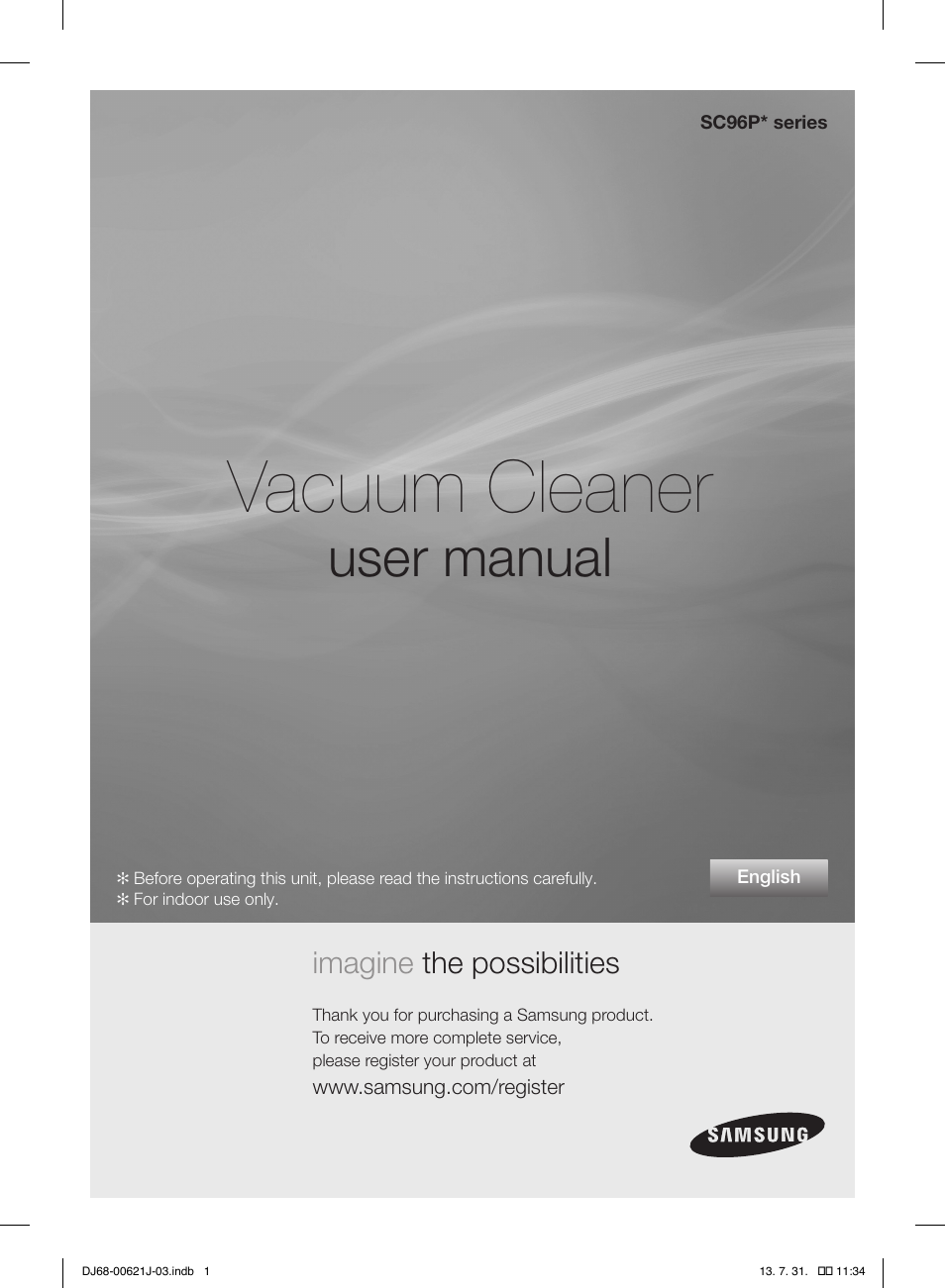 Samsung VCC96P0H1G-XAA User Manual | 56 pages