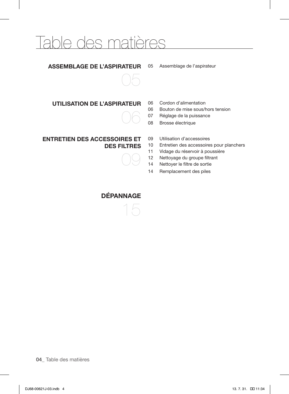 Samsung VCC96P0H1G-XAA User Manual | Page 22 / 56