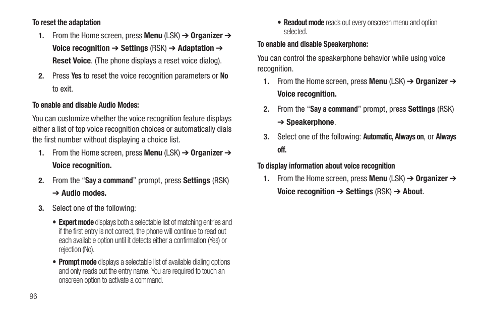 Samsung SGH-T379UABTMB User Manual | Page 102 / 174