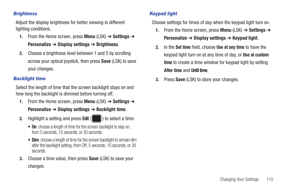 Samsung SGH-T379UABTMB User Manual | Page 121 / 174