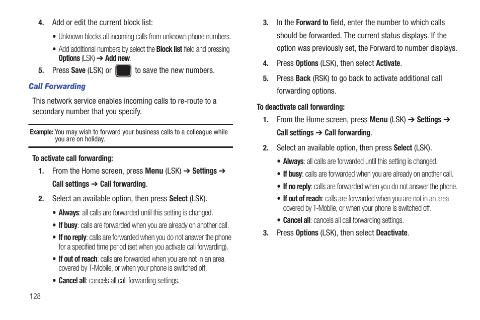 Samsung SGH-T379UABTMB User Manual | Page 134 / 174