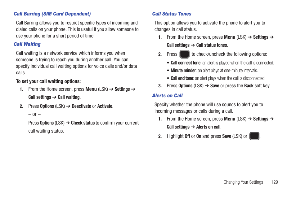 Samsung SGH-T379UABTMB User Manual | Page 135 / 174