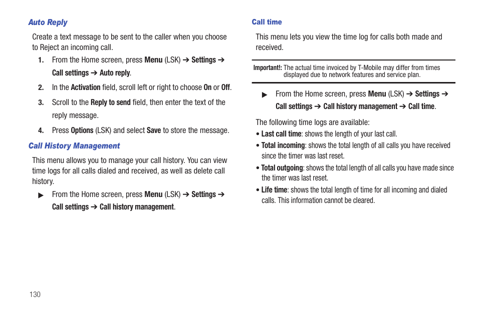 Samsung SGH-T379UABTMB User Manual | Page 136 / 174