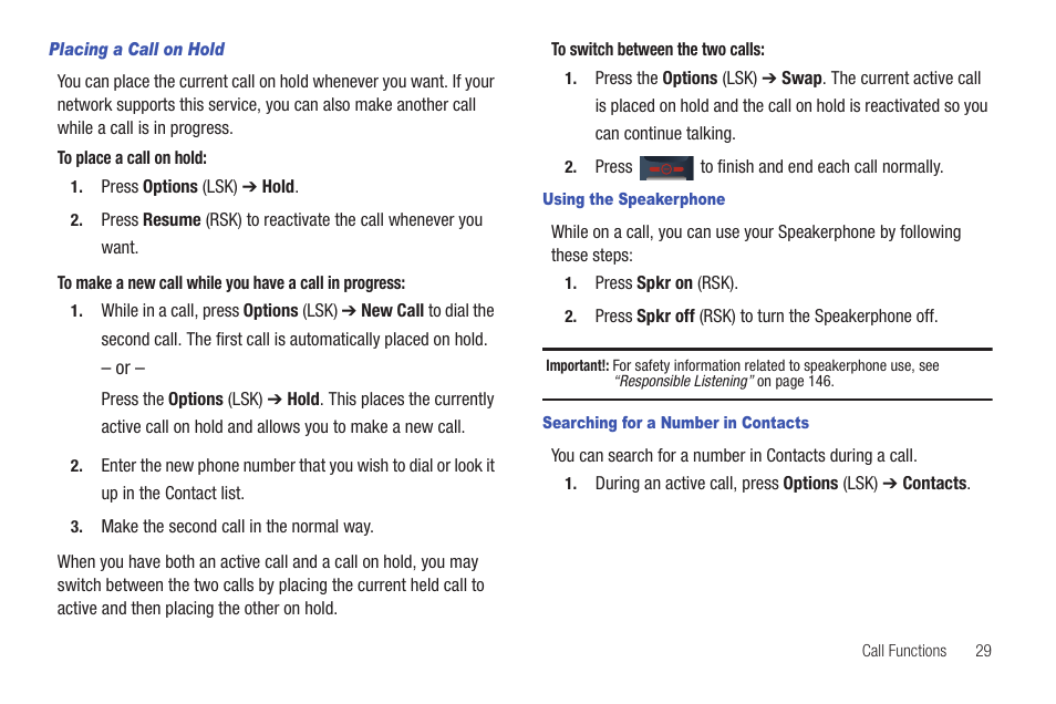 Samsung SGH-T379UABTMB User Manual | Page 35 / 174