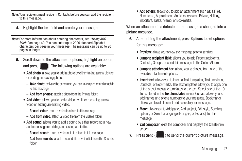 Samsung SGH-T379UABTMB User Manual | Page 53 / 174