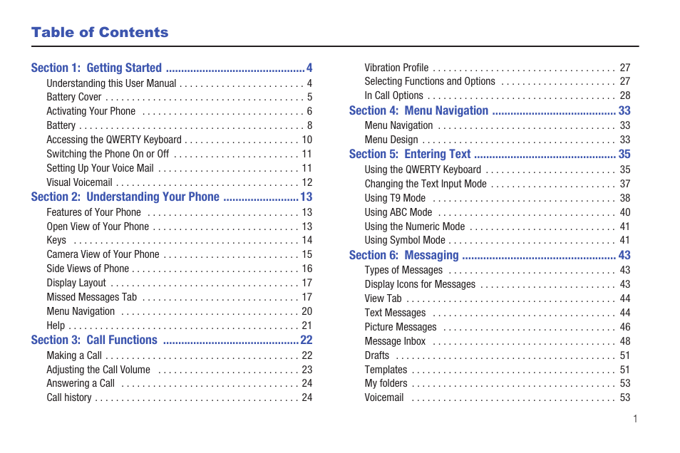 Samsung SGH-T379UABTMB User Manual | Page 7 / 174