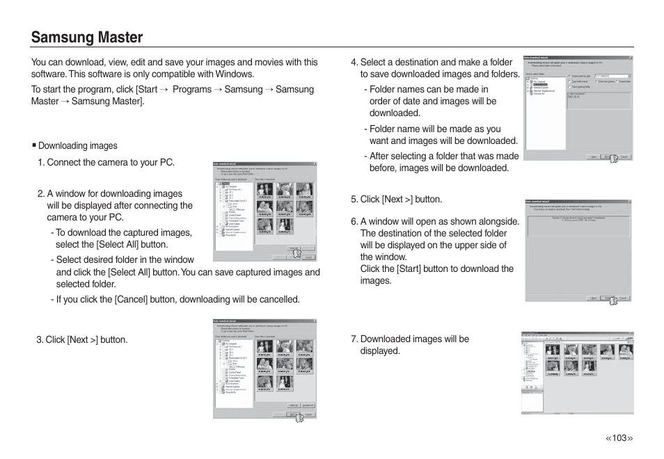 Samsung master | Samsung L730 User Manual | Page 104 / 111