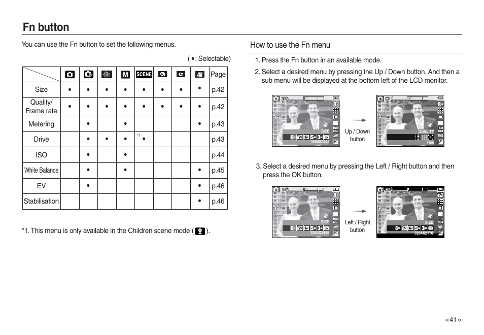 Fn button, How to use the fn menu | Samsung L730 User Manual | Page 42 / 111