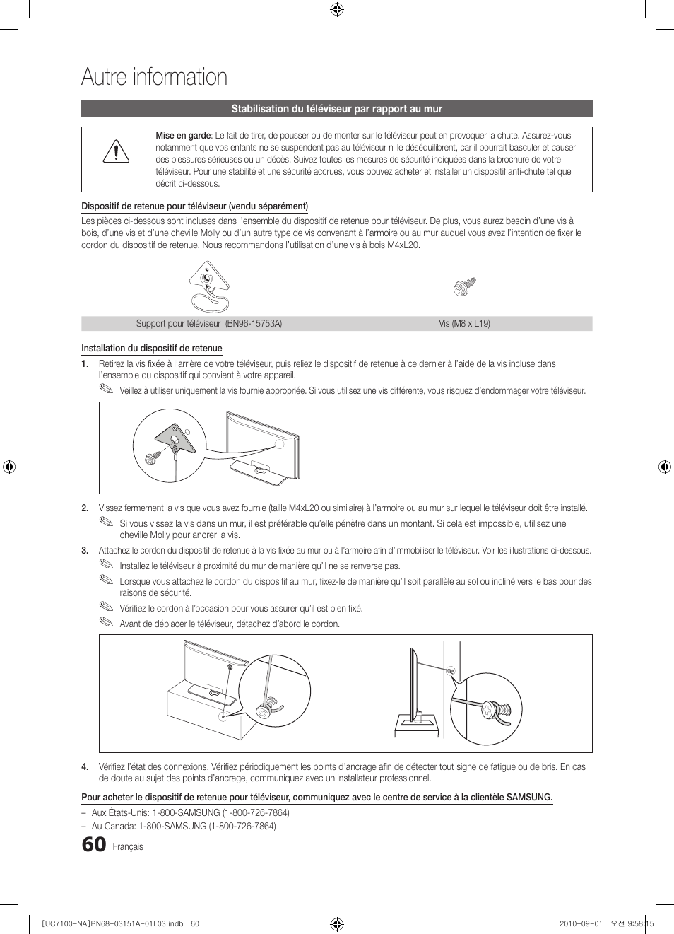 Autre information | Samsung UN46C7100WFXZA User Manual | Page 194 / 201