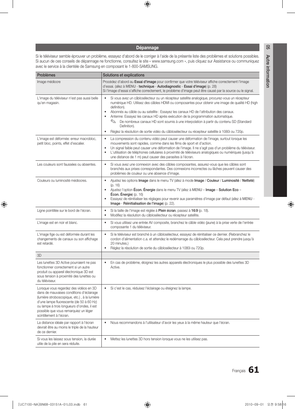 Samsung UN46C7100WFXZA User Manual | Page 195 / 201