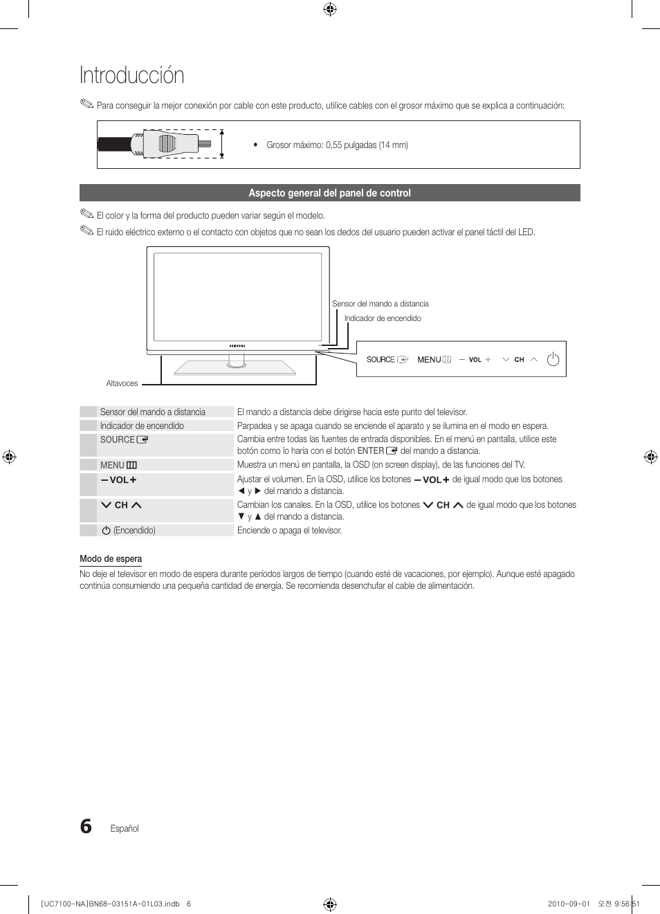 Introducción | Samsung UN46C7100WFXZA User Manual | Page 73 / 201