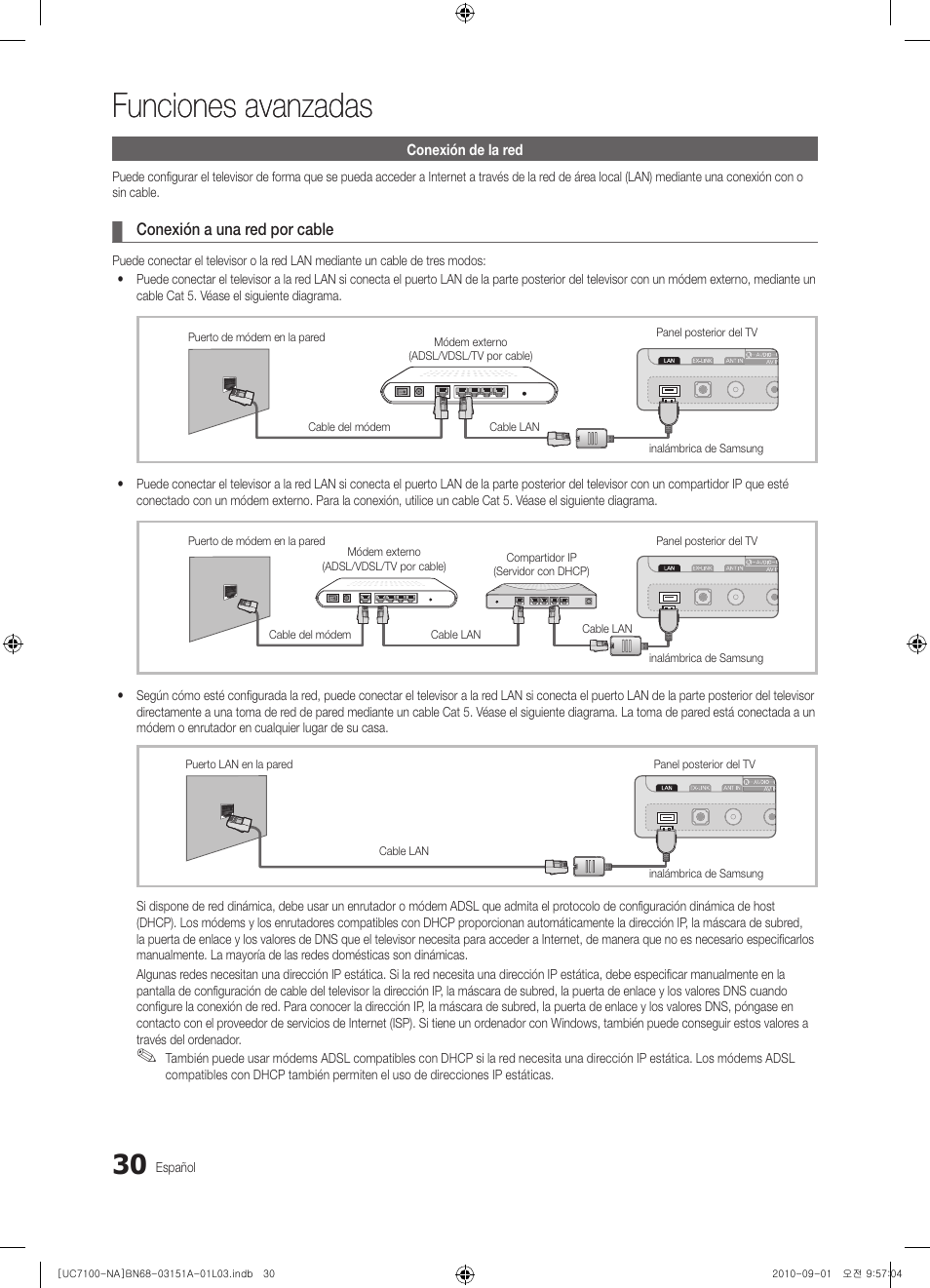Funciones avanzadas | Samsung UN46C7100WFXZA User Manual | Page 97 / 201