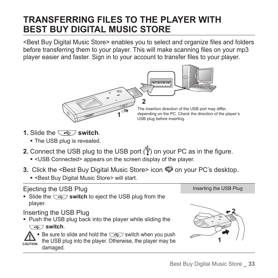 Samsung YP-T7Z-XAA User Manual | Page 35 / 68