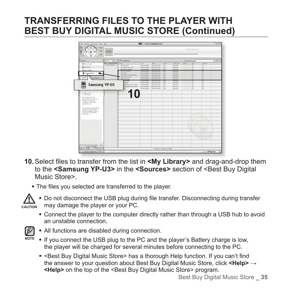 Samsung YP-T7Z-XAA User Manual | Page 37 / 68