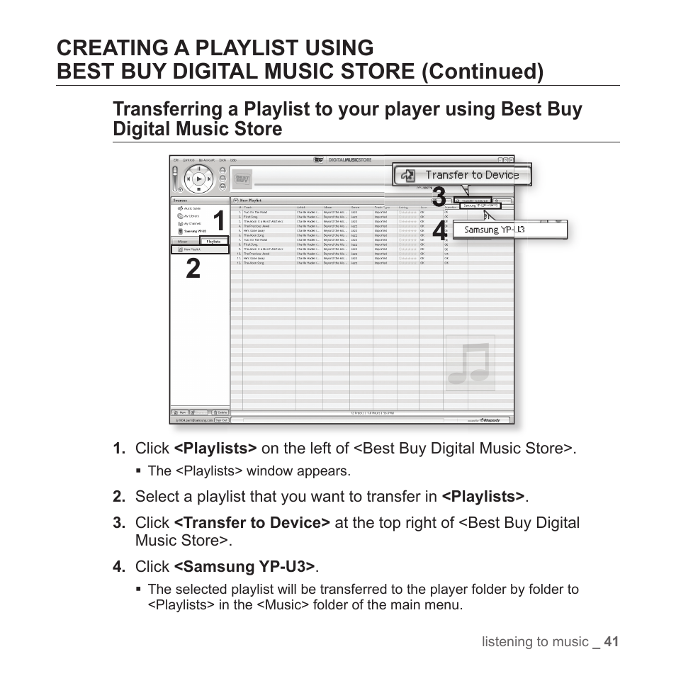 Samsung YP-T7Z-XAA User Manual | Page 43 / 68