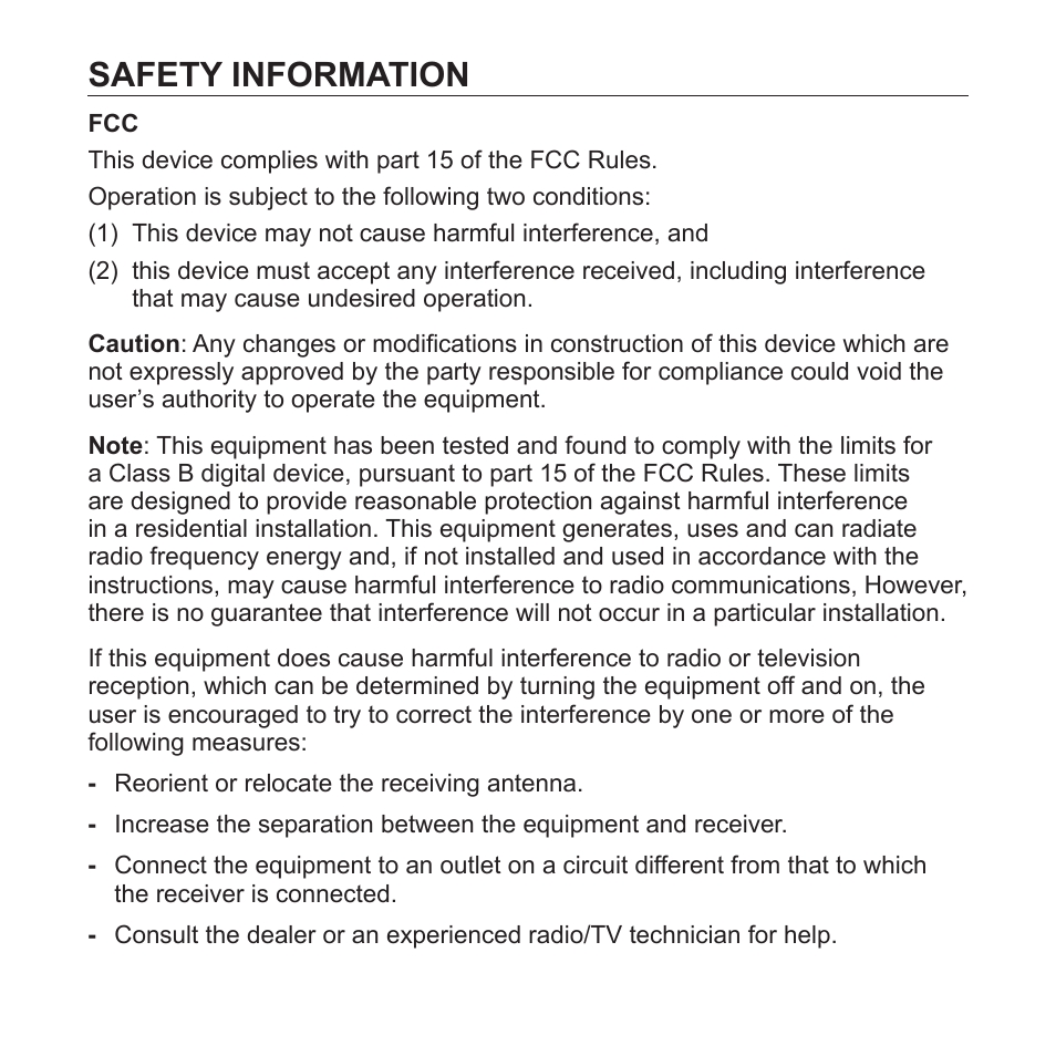 Safety information | Samsung YP-T7Z-XAA User Manual | Page 6 / 68