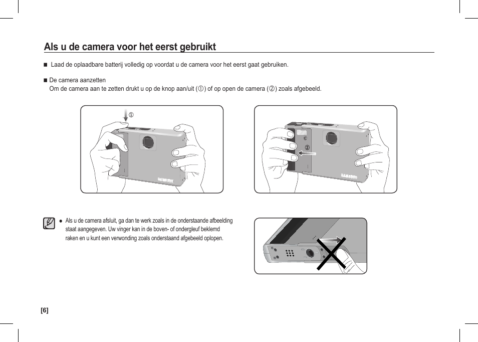 Als u de camera voor het eerst gebruikt | Samsung I80 User Manual | Page 107 / 142