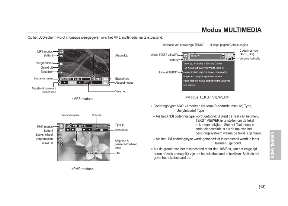 Modus multimedia | Samsung I80 User Manual | Page 114 / 142