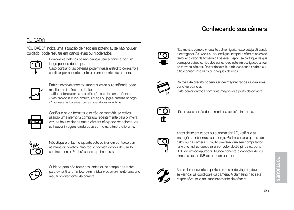 Conhecendo sua câmera | Samsung I80 User Manual | Page 124 / 142