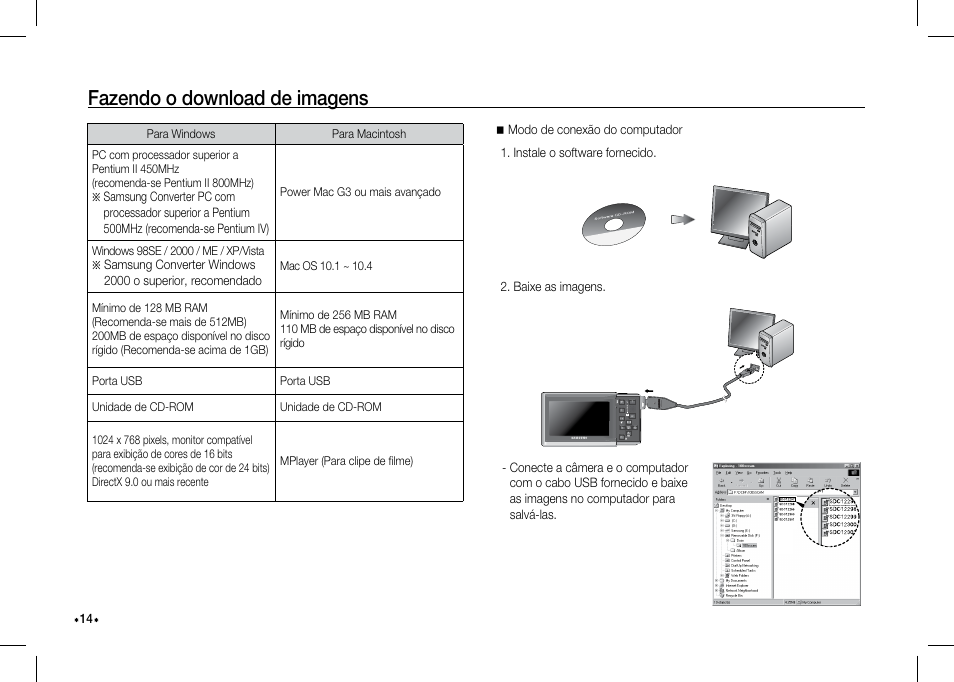 Fazendo o download de imagens | Samsung I80 User Manual | Page 135 / 142