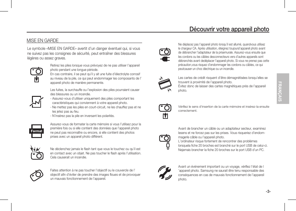 Découvrir votre appareil photo | Samsung I80 User Manual | Page 44 / 142