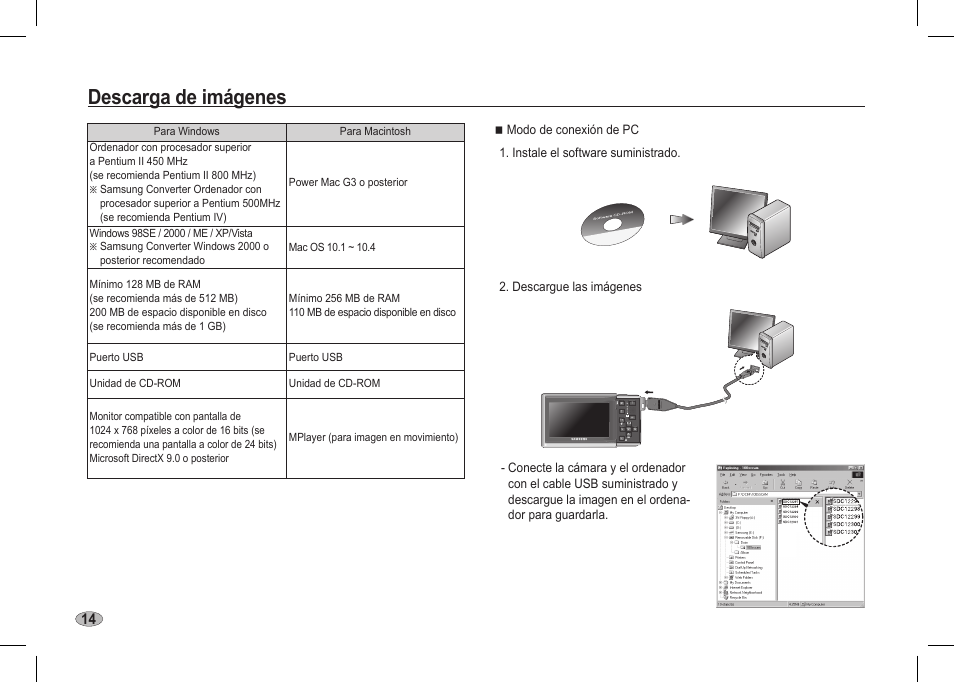 Descarga de imágenes | Samsung I80 User Manual | Page 75 / 142