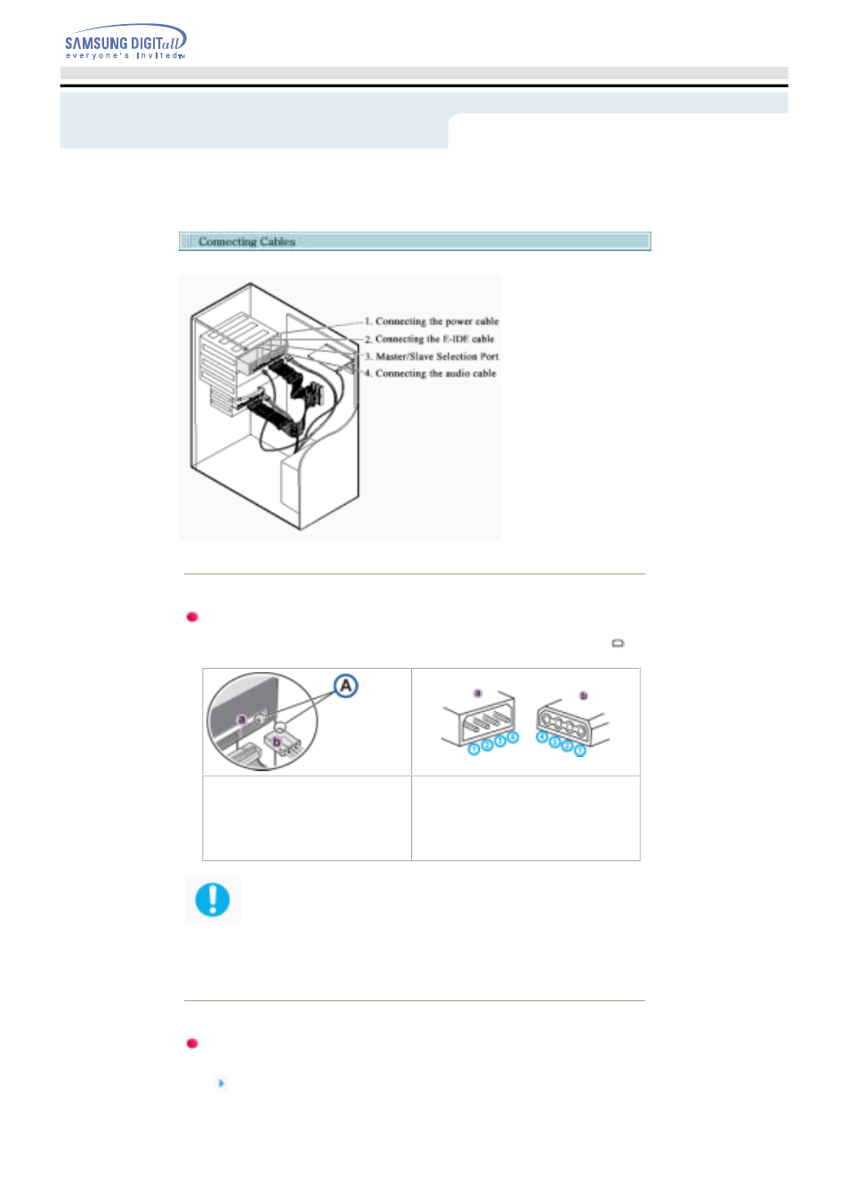 Installing dvd±r/rw drive, And connecting cables | Samsung TS-H552U-MIAH User Manual | Page 12 / 28