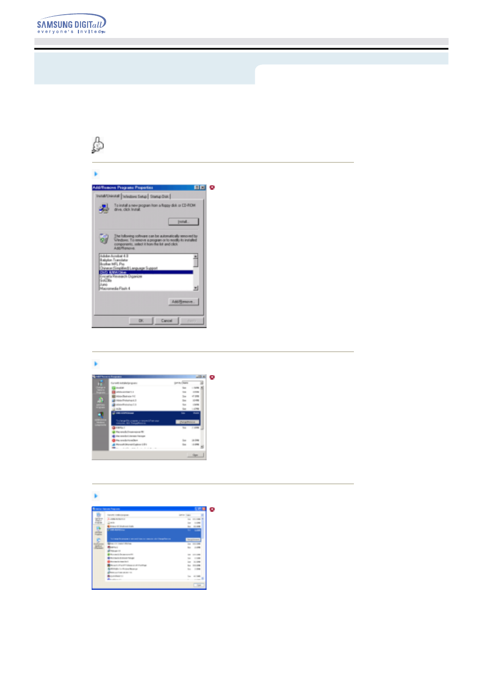 Deleting utilities | Samsung TS-H552U-MIAH User Manual | Page 21 / 28