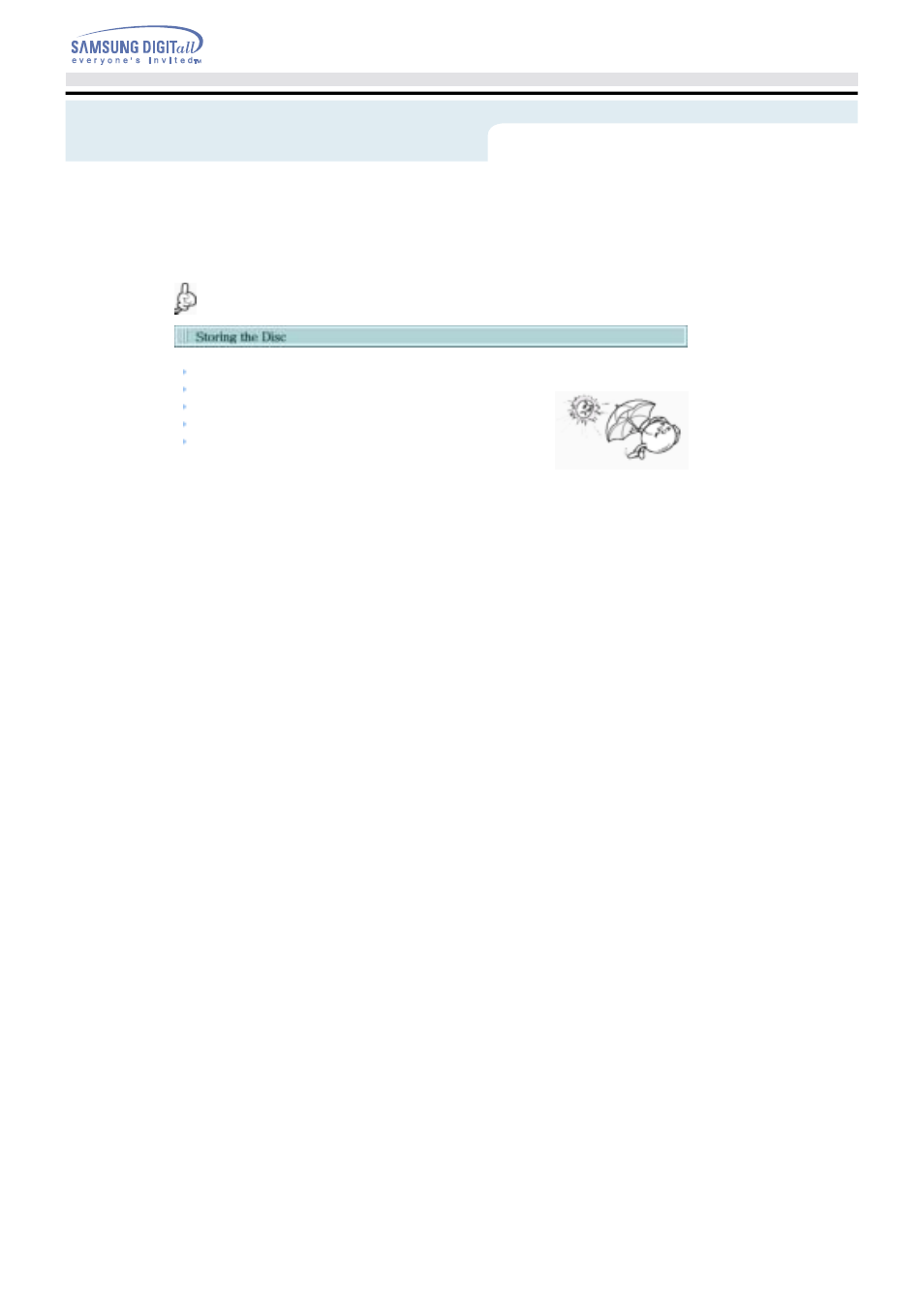 Storing/cleaning drive and disc | Samsung TS-H552U-MIAH User Manual | Page 23 / 28