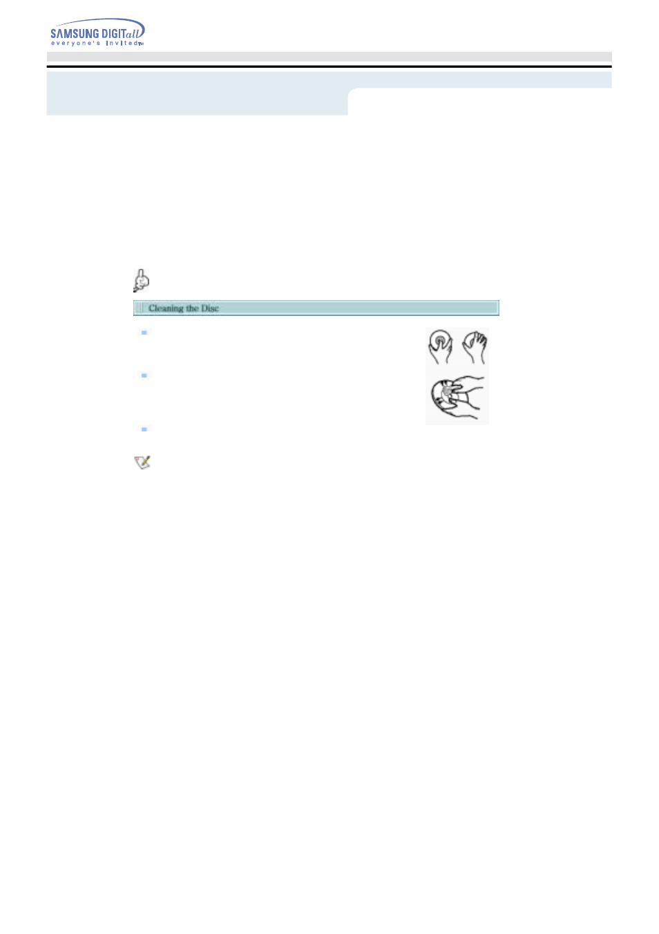 Storing/cleaning drive and disc | Samsung TS-H552U-MIAH User Manual | Page 24 / 28