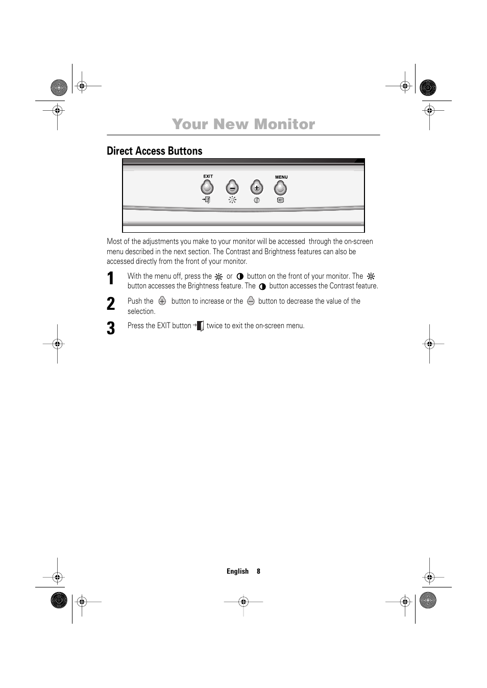 Your new monitor | Samsung TP17LS7LSO-XBM User Manual | Page 10 / 21