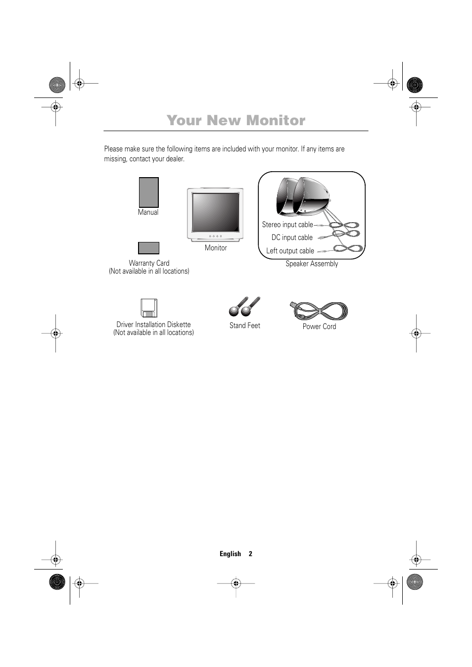 Your new monitor | Samsung TP17LS7LSO-XBM User Manual | Page 4 / 21