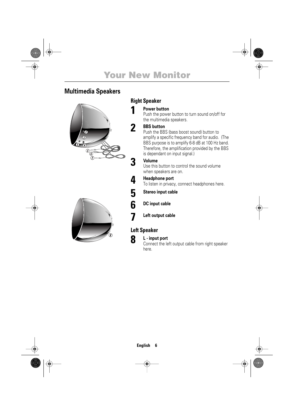 Your new monitor | Samsung TP17LS7LSO-XBM User Manual | Page 8 / 21