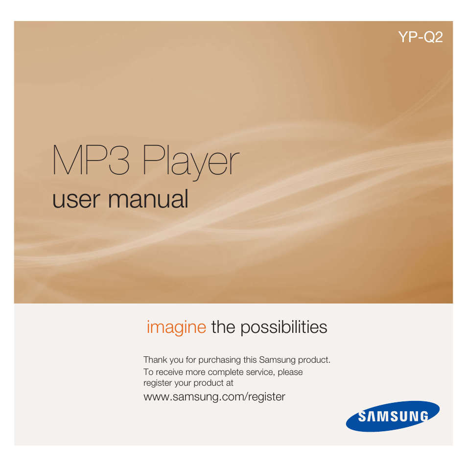 Samsung YP-Q2JCB-XAA User Manual | 106 pages